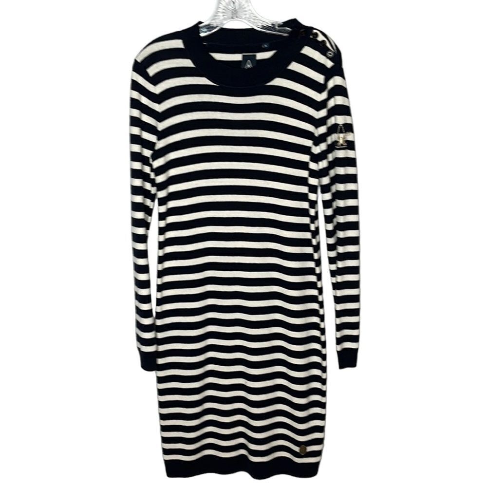 Gaastra Navy/ Cream Striped Dress. Size XL.